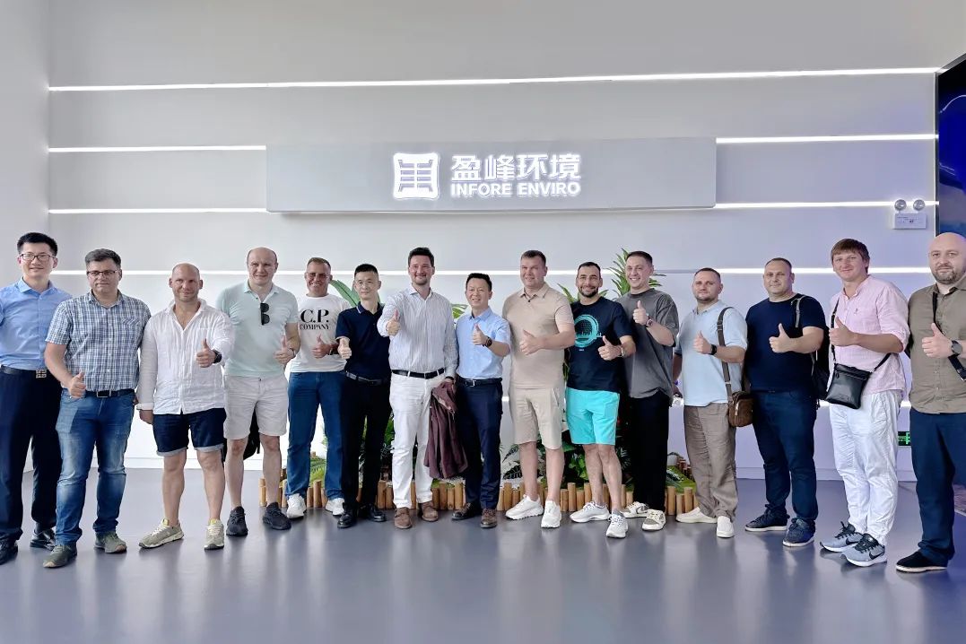 “出?！毙缕?俄羅斯考察團蒞臨盈峰環(huán)境參觀調(diào)研